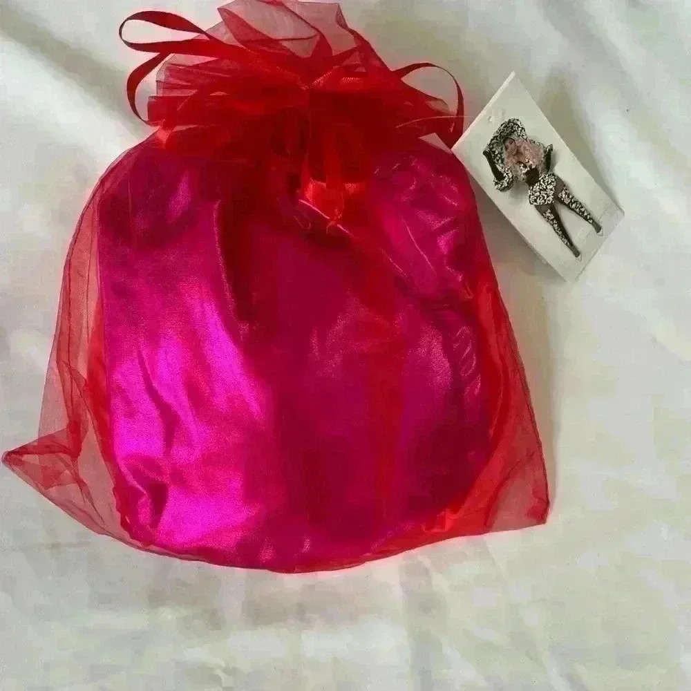 Angel Brinks Women’s Size Medium One Shoulder Draped Mini Dress Vogue Magenta - Picture 7 of 10